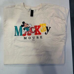 NWOT Disney/MickeyMouse cream colored T, size L.